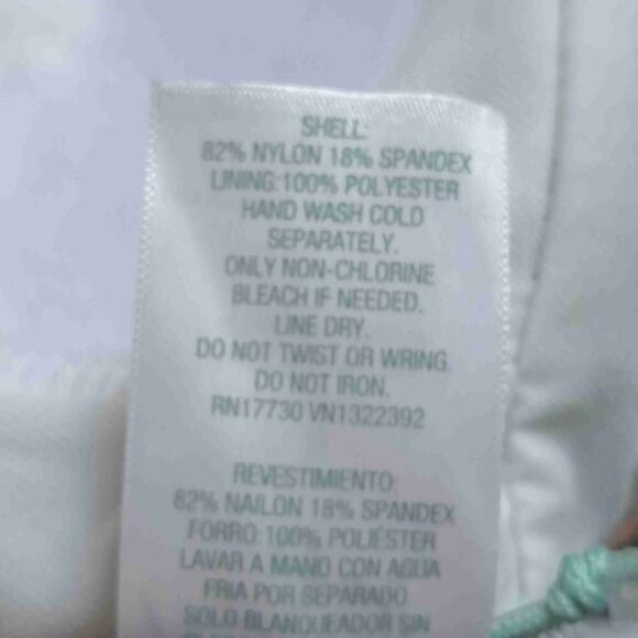 Kona Sol Black White Lace Up Front One Piece Swimsuit - Picture 11 of 12